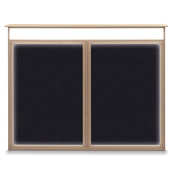 Double Door Enclosed Indoor Letterboard